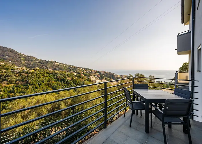 - Bilocale Con Piscina E Vista Colline * Rapallo